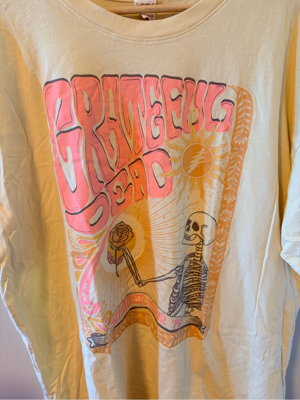 American Eagle Yellow Grateful Dead T-shirt - L/XL - Picture 3 of 4